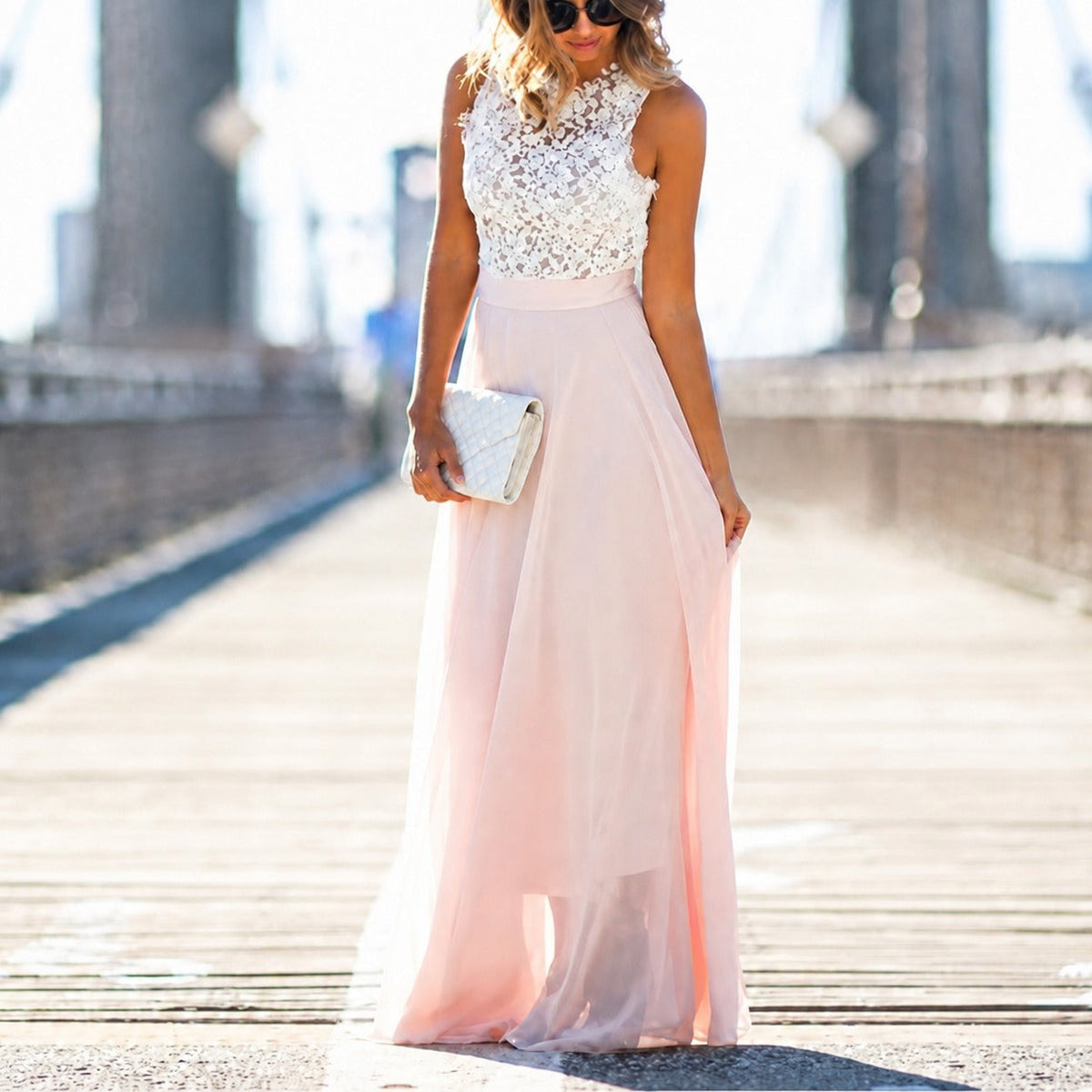 Reegan - Robe Longue Sans Manches