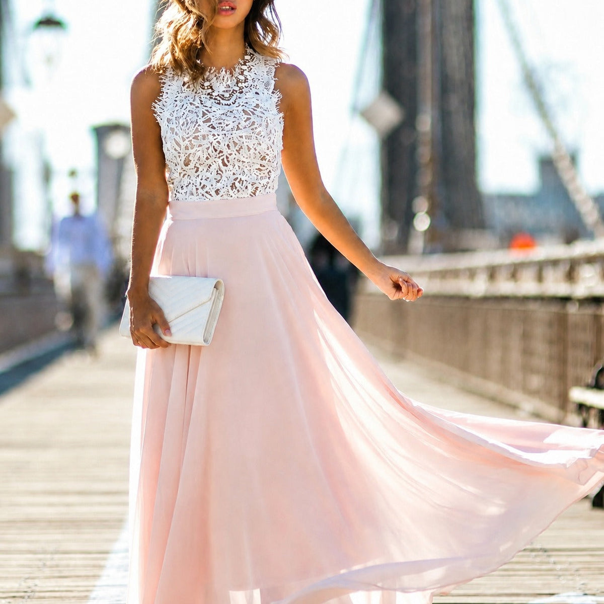 Reegan - Robe Longue Sans Manches