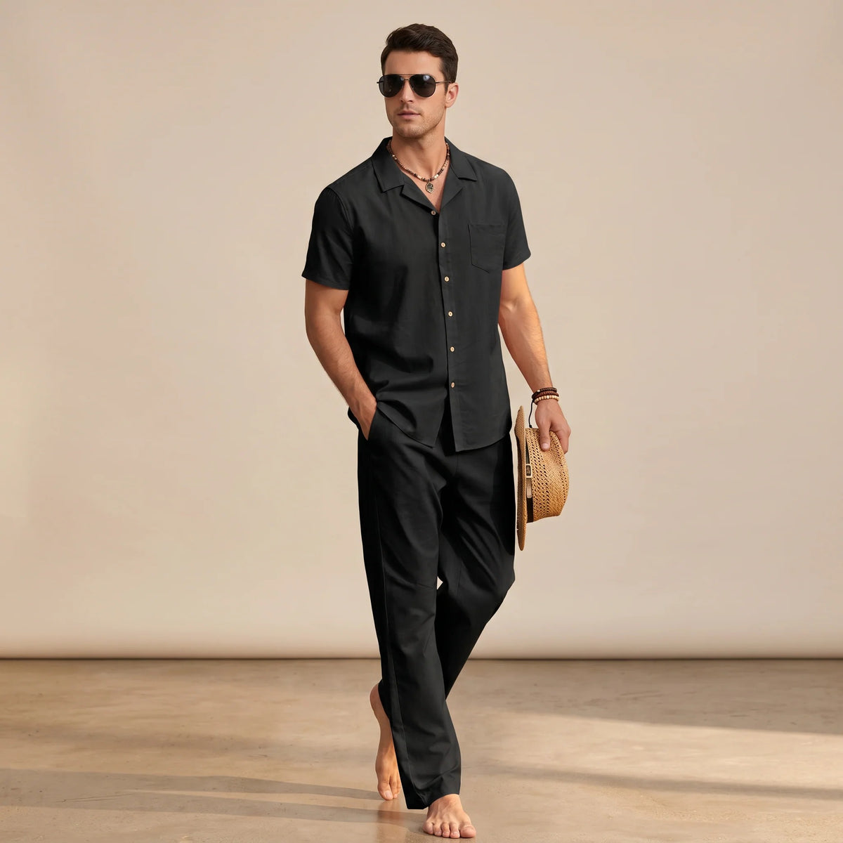 Hampton - Ensemble Chemise Confortable Décontractée