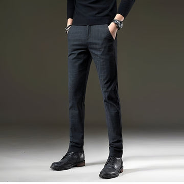 Kristian - Pantalon Élégant à Motif Carreaux
