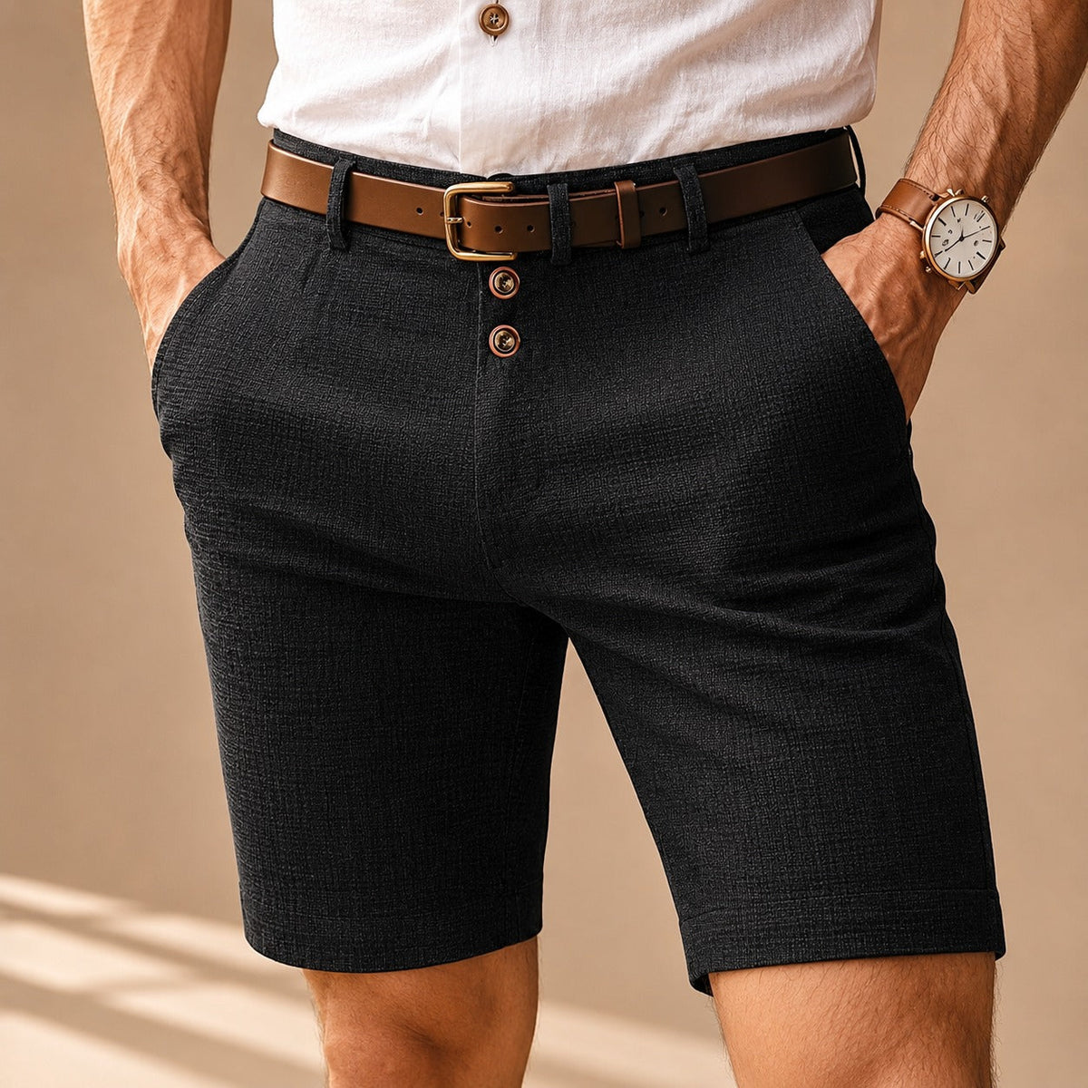 Herbie - Shorts Décontractés avec Boutons