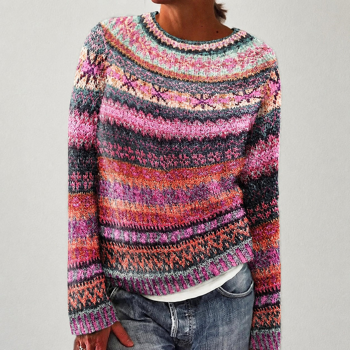 Olivia - Pull élégant avec motif