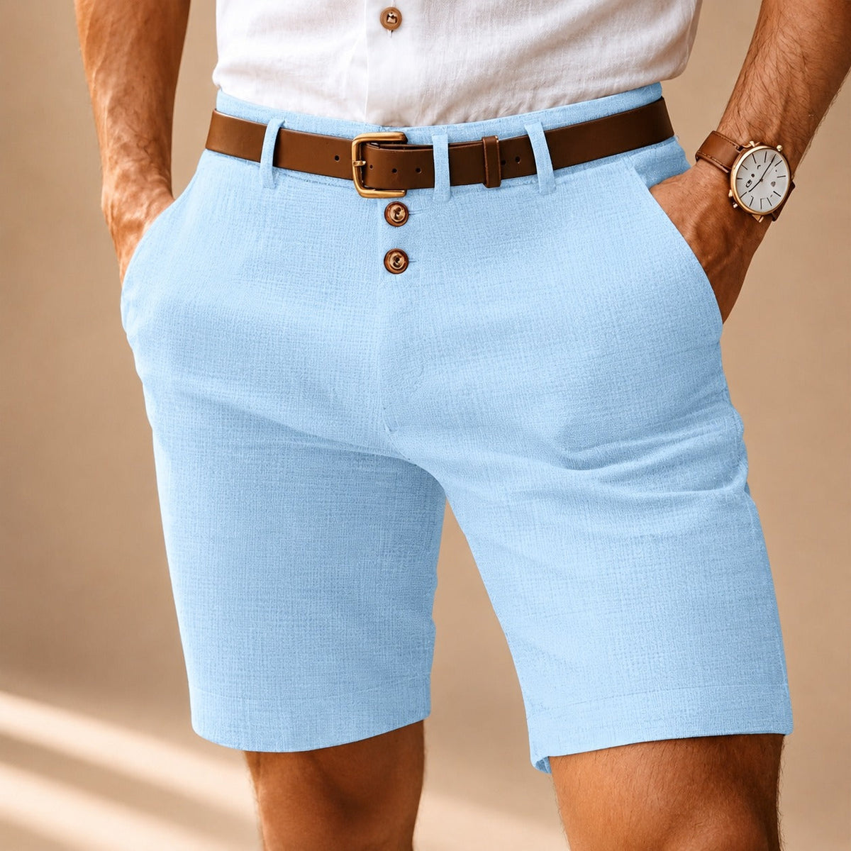 Herbie - Shorts Décontractés avec Boutons