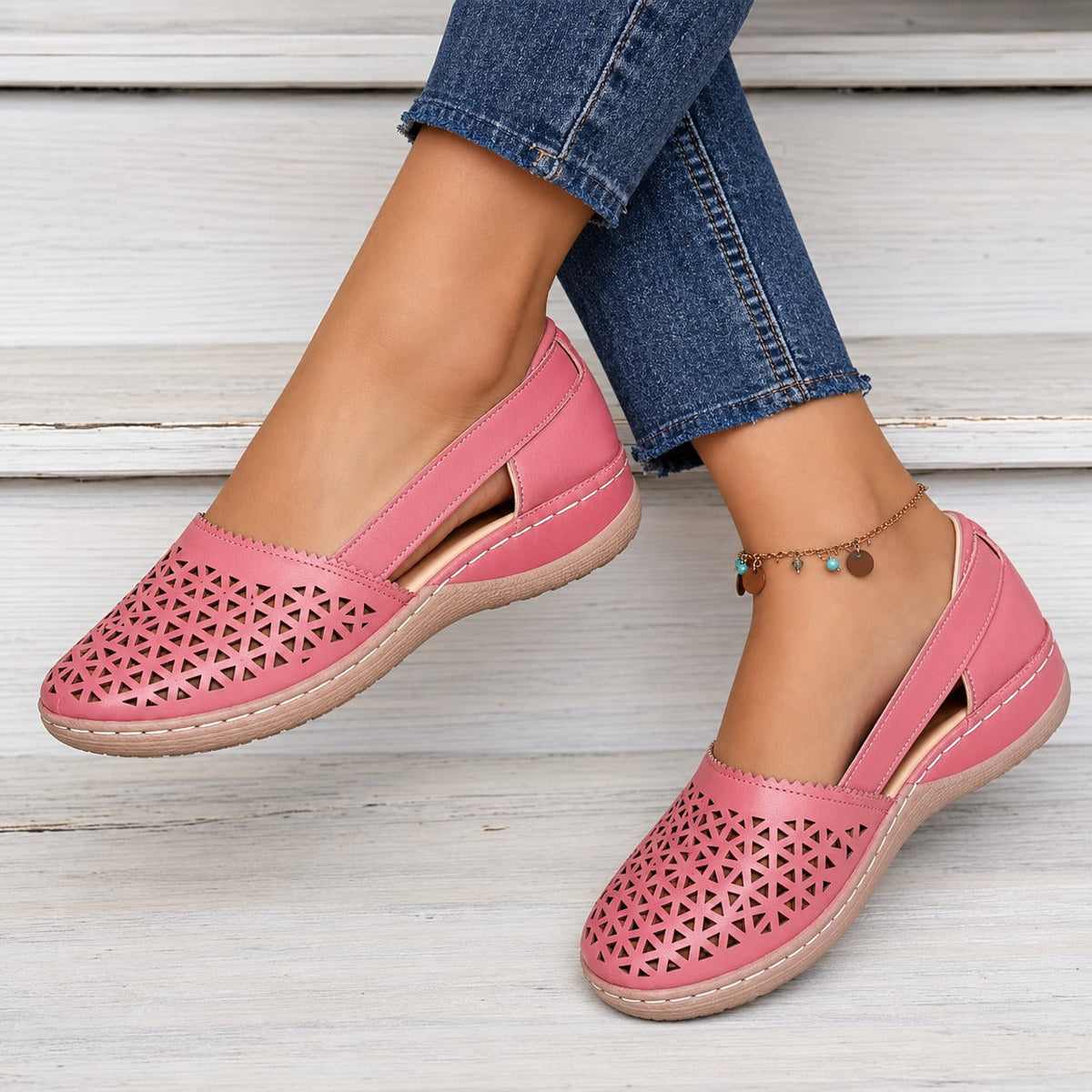 Tegan - Sandales Tendance avec Motif