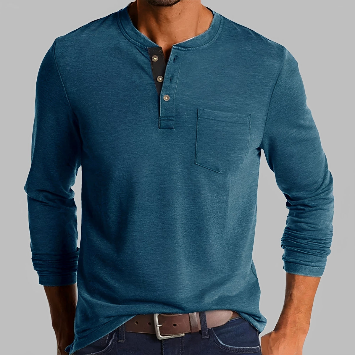 Dalton - Chemise Henley à Manches Longues
