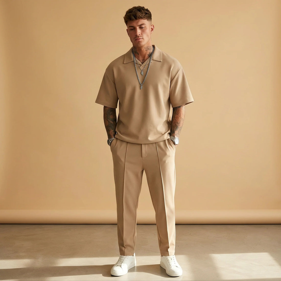 Johnston - Ensemble Décontracté Oversize 2 Pièces