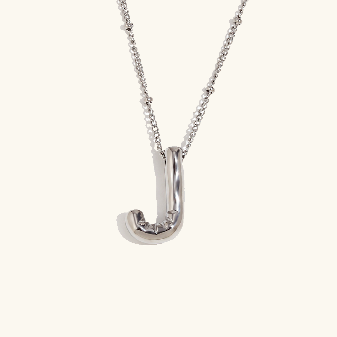 Collier initial en or Balloon
