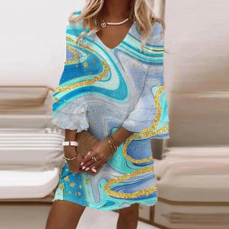 Claudia - Robe à motifs élégants
