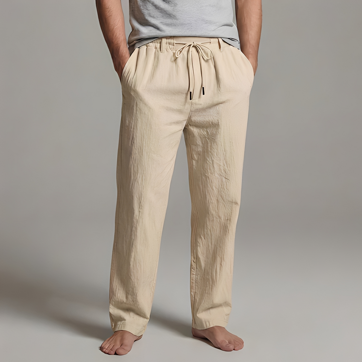 Arman - Pantalon décontracté avec cordon de serrage pour homme