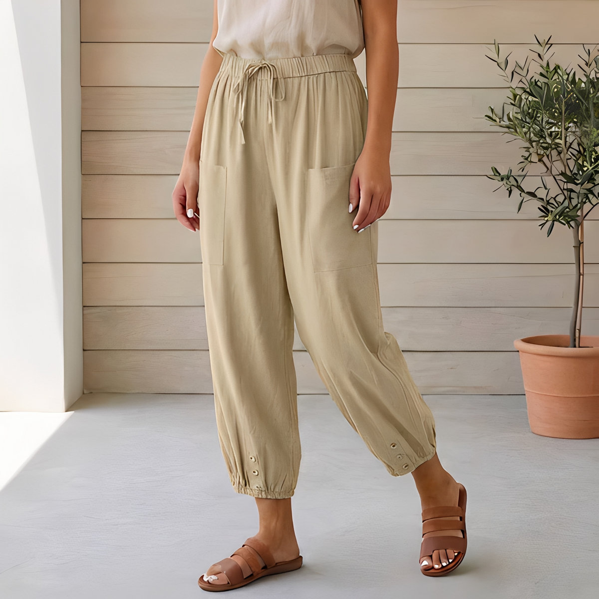 Lyliah - Pantalon chic et décontracté pour femme