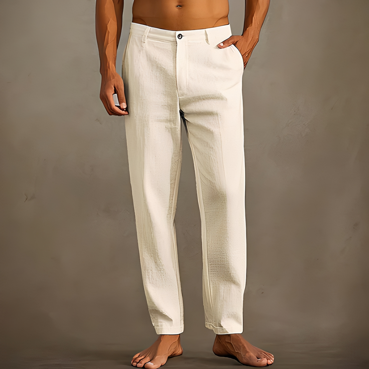 Anjay - Pantalon ample d'été pour homme