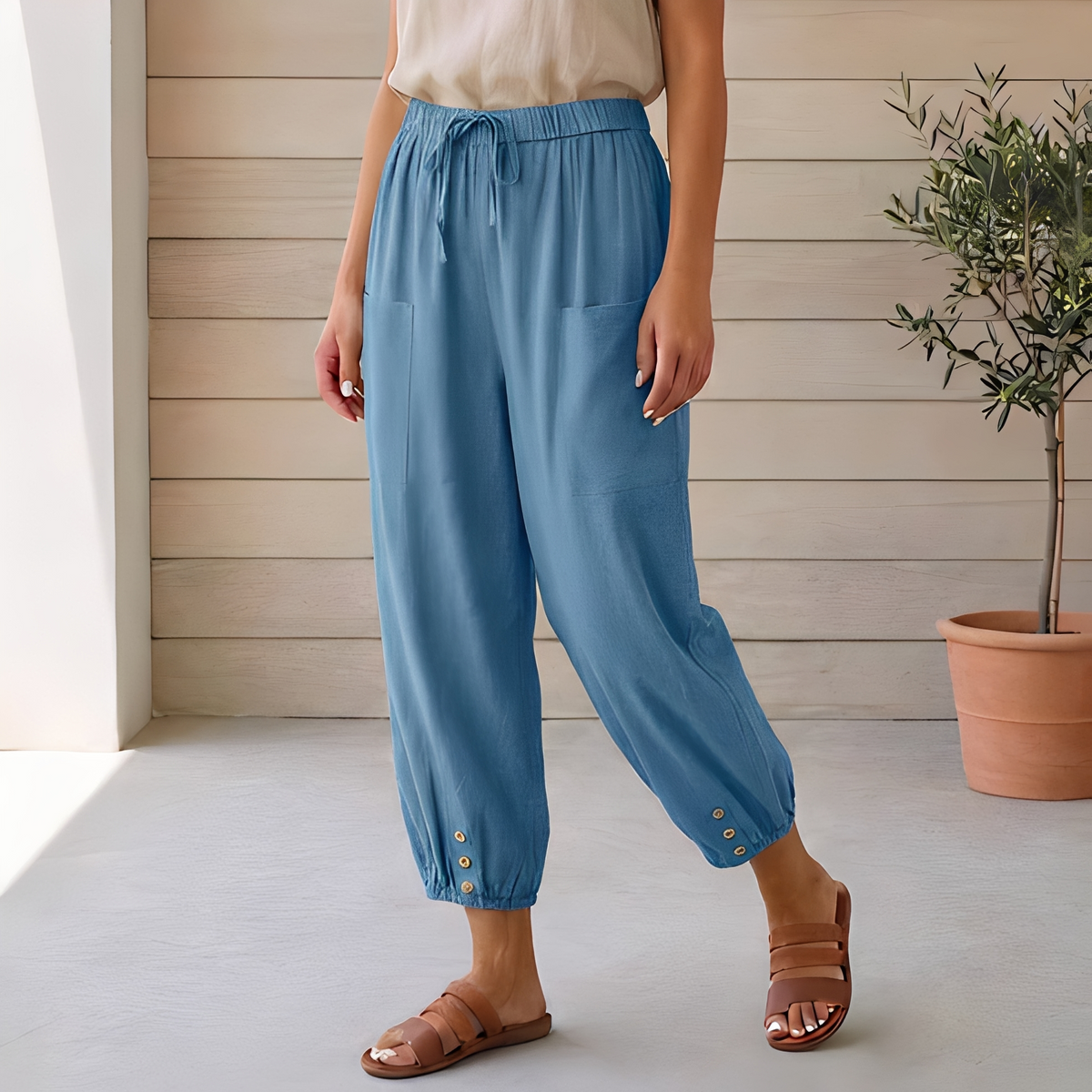 Lyliah - Pantalon chic et décontracté pour femme