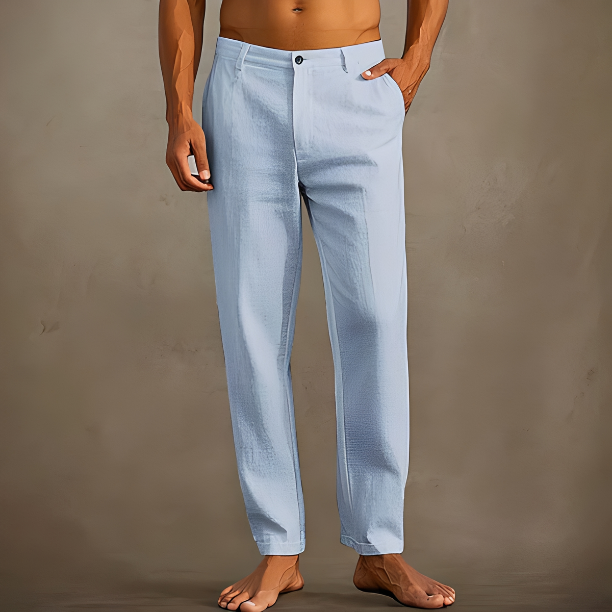 Anjay - Pantalon ample d'été pour homme