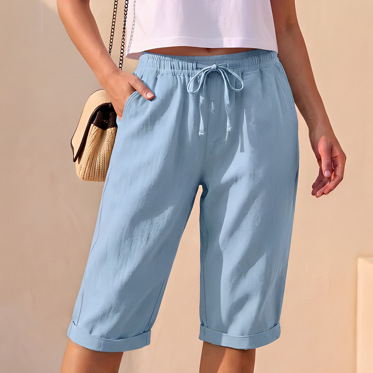 Kemmy - Pantalon d'été chic à la coupe loose pour femme