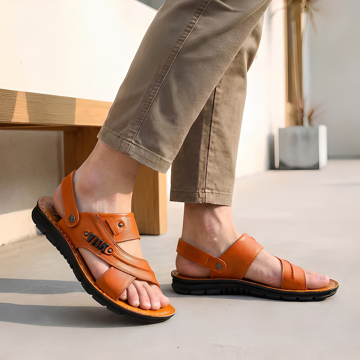 Junziem - Sandales estivales tendance pour hommes