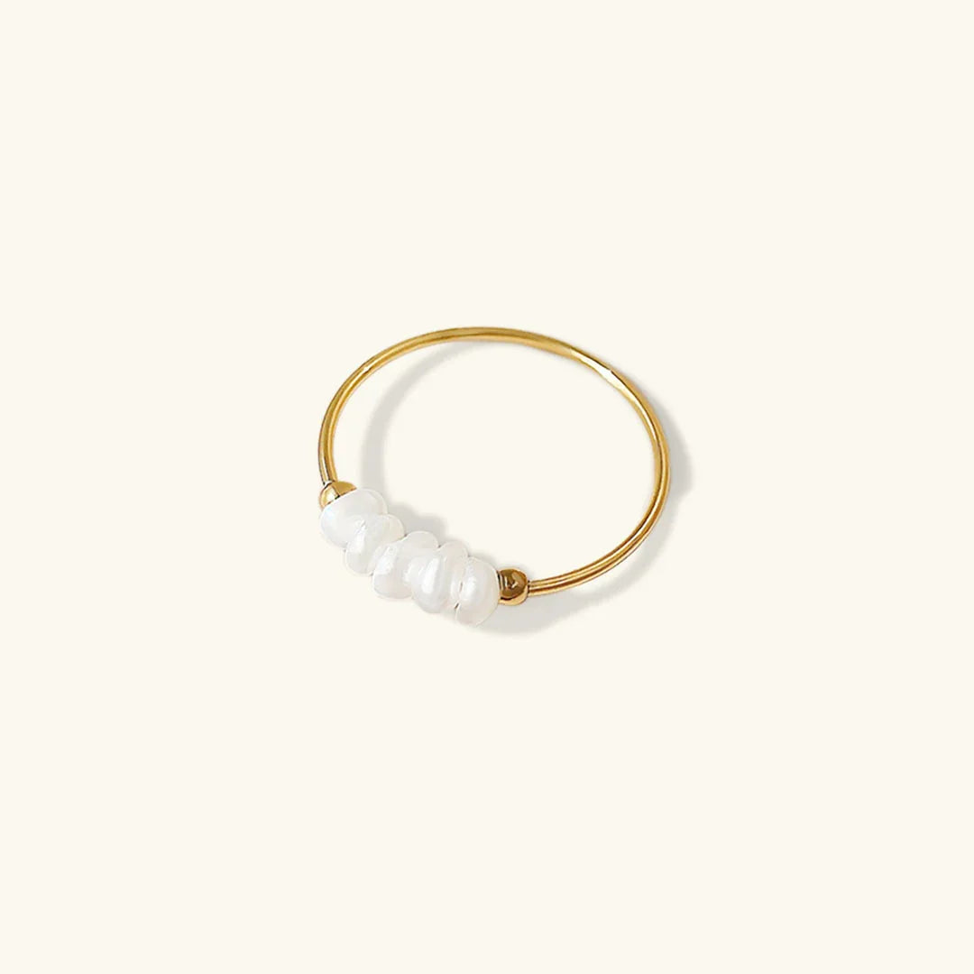 Miori – Bague en perle naturelle en or