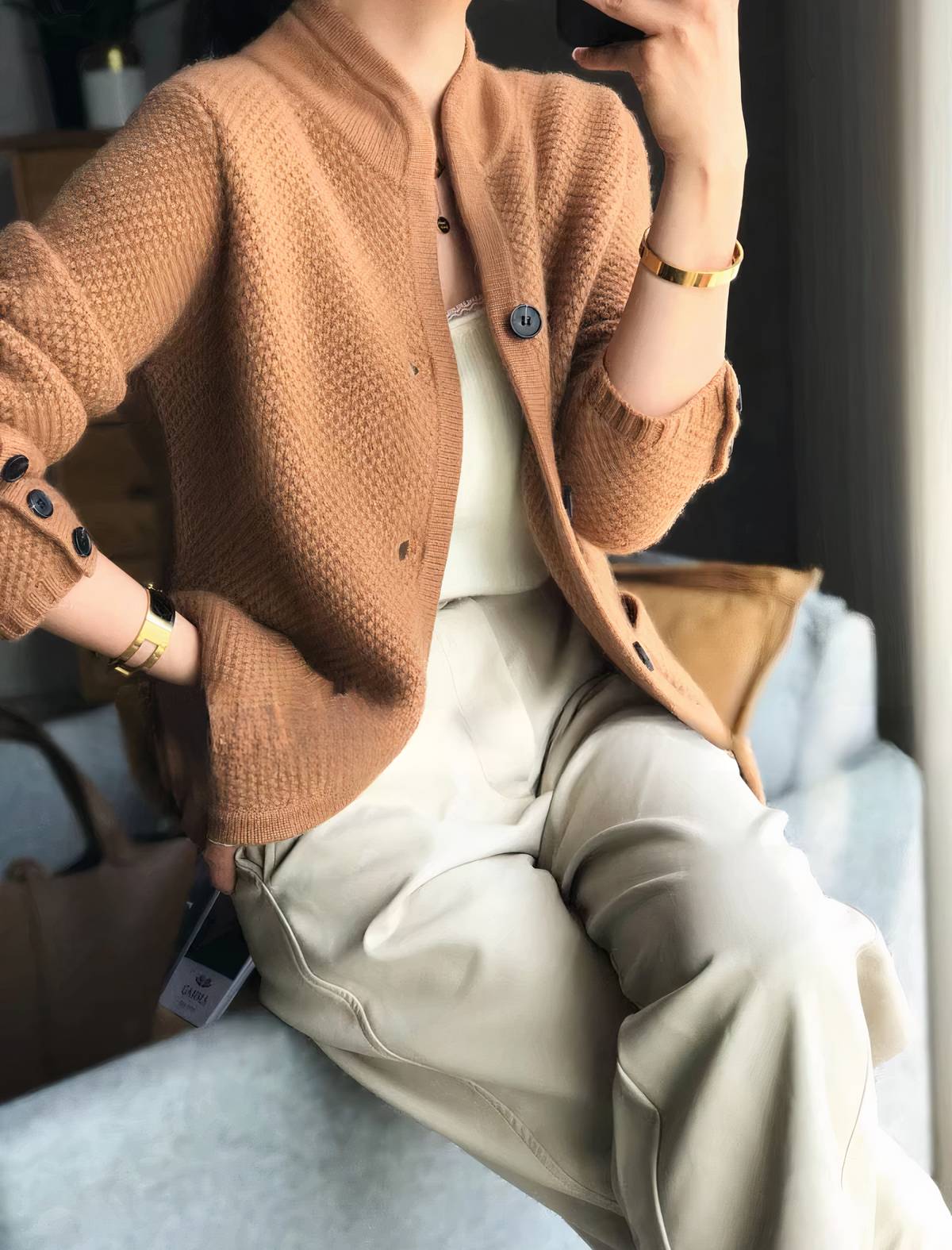 Carissa - Cardigan élégant avec boutons pour femmes