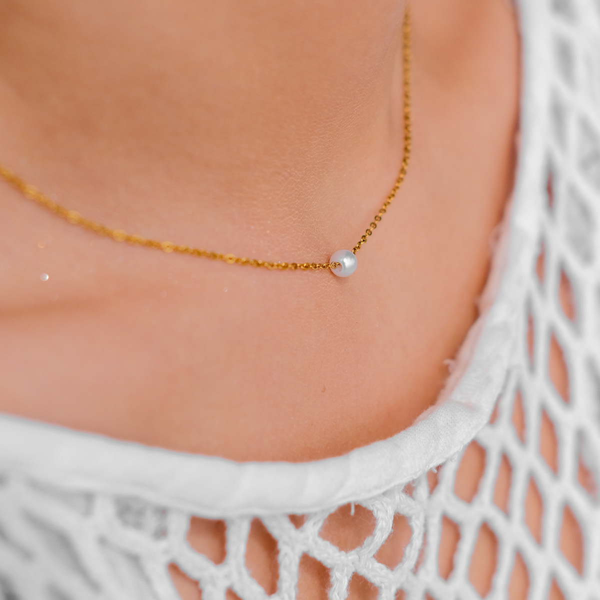Marianne - Collier de perles d'eau douce