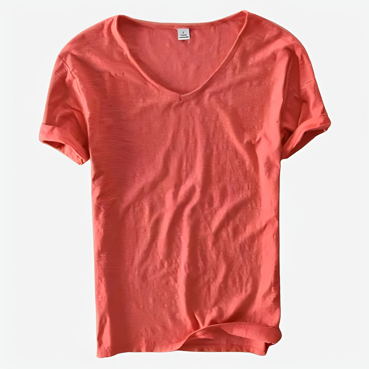 Jayson - T-shirt ample à col en V pour l'été homme