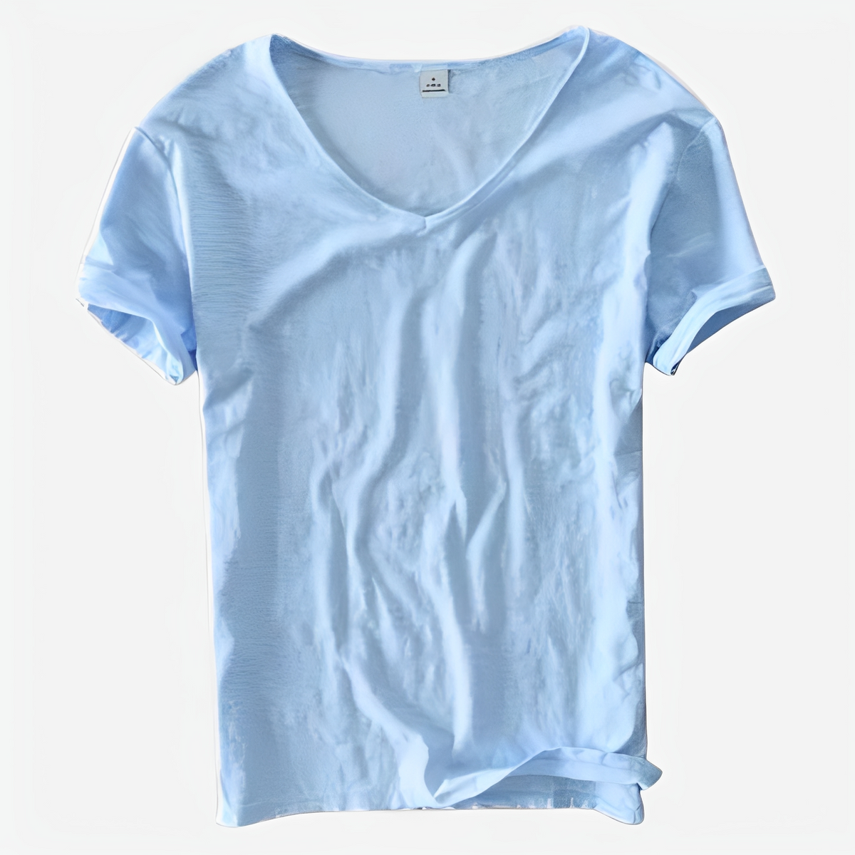 Jayson - T-shirt ample à col en V pour l'été homme