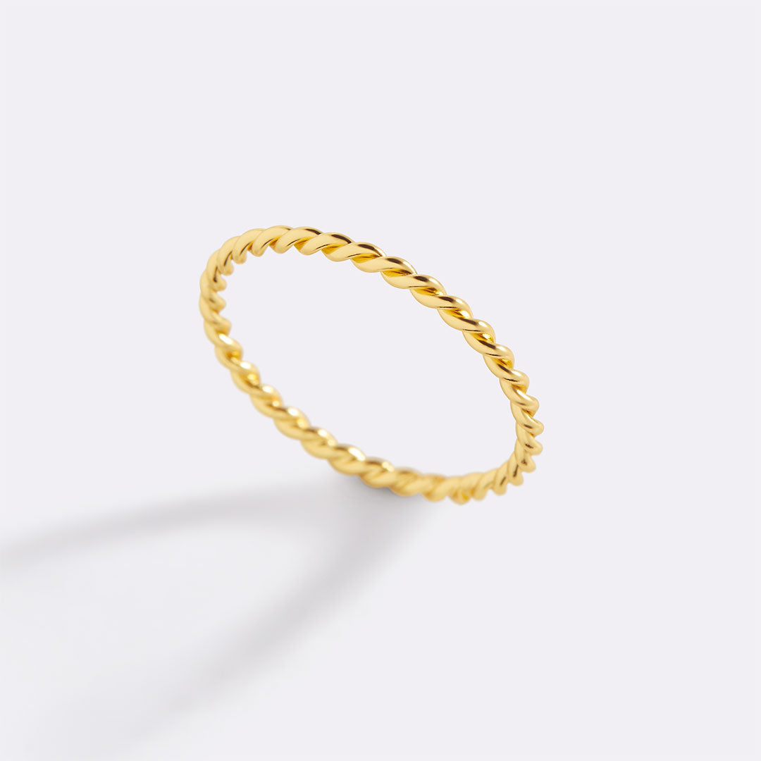 Manon – Bague tressée empilable