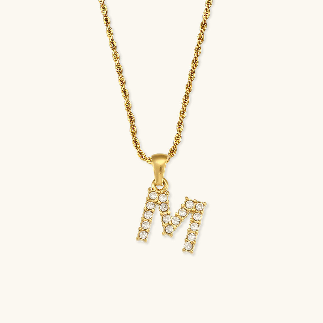 Maeve - Collier de diamants avec initiales