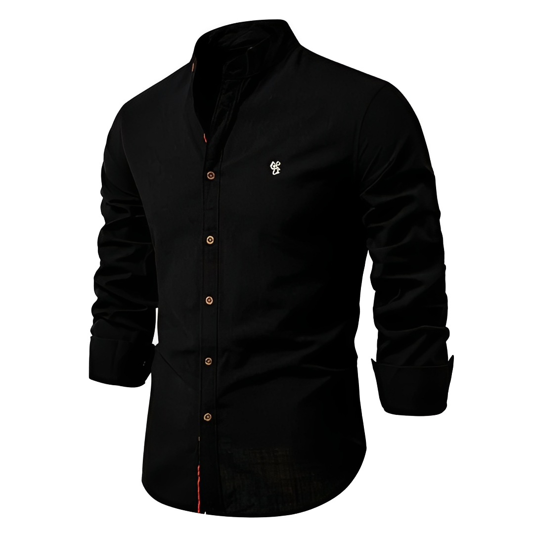 Koven - Chemise à manches longues classique pour homme