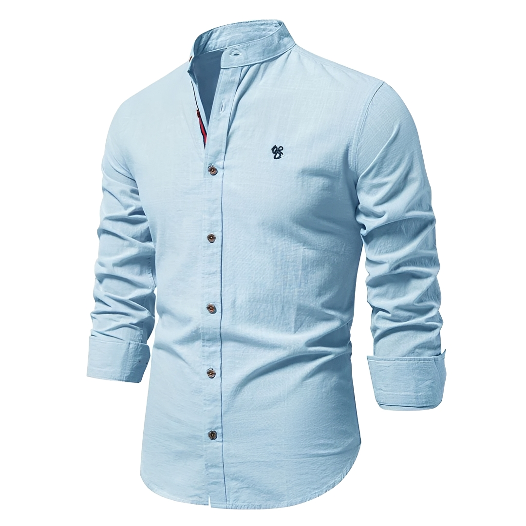 Koven - Chemise à manches longues classique pour homme