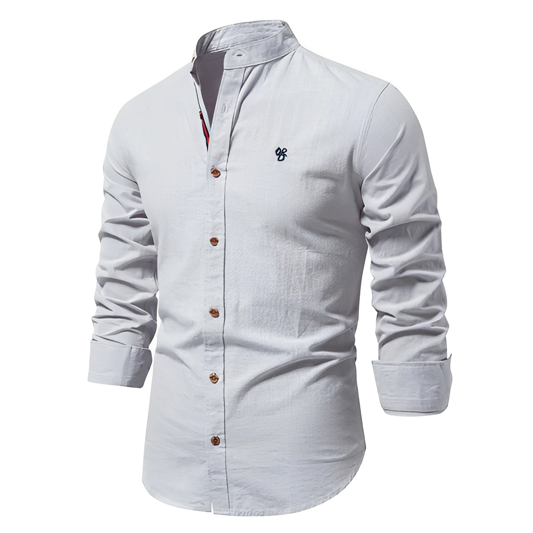 Koven - Chemise à manches longues classique pour homme