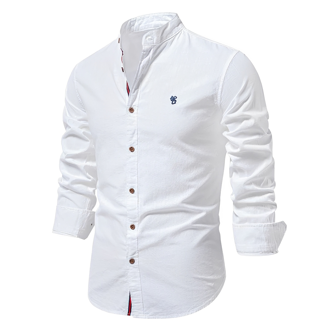 Koven - Chemise à manches longues classique pour homme