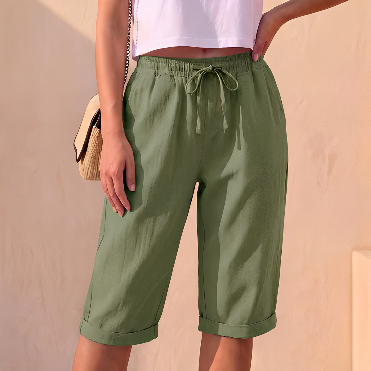 Kemmy - Pantalon d'été chic à la coupe loose pour femme