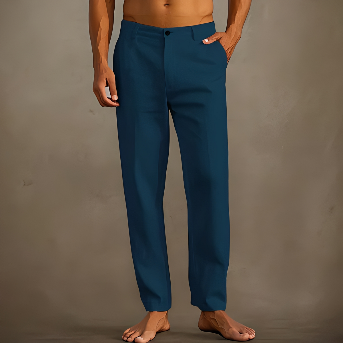 Anjay - Pantalon ample d'été pour homme