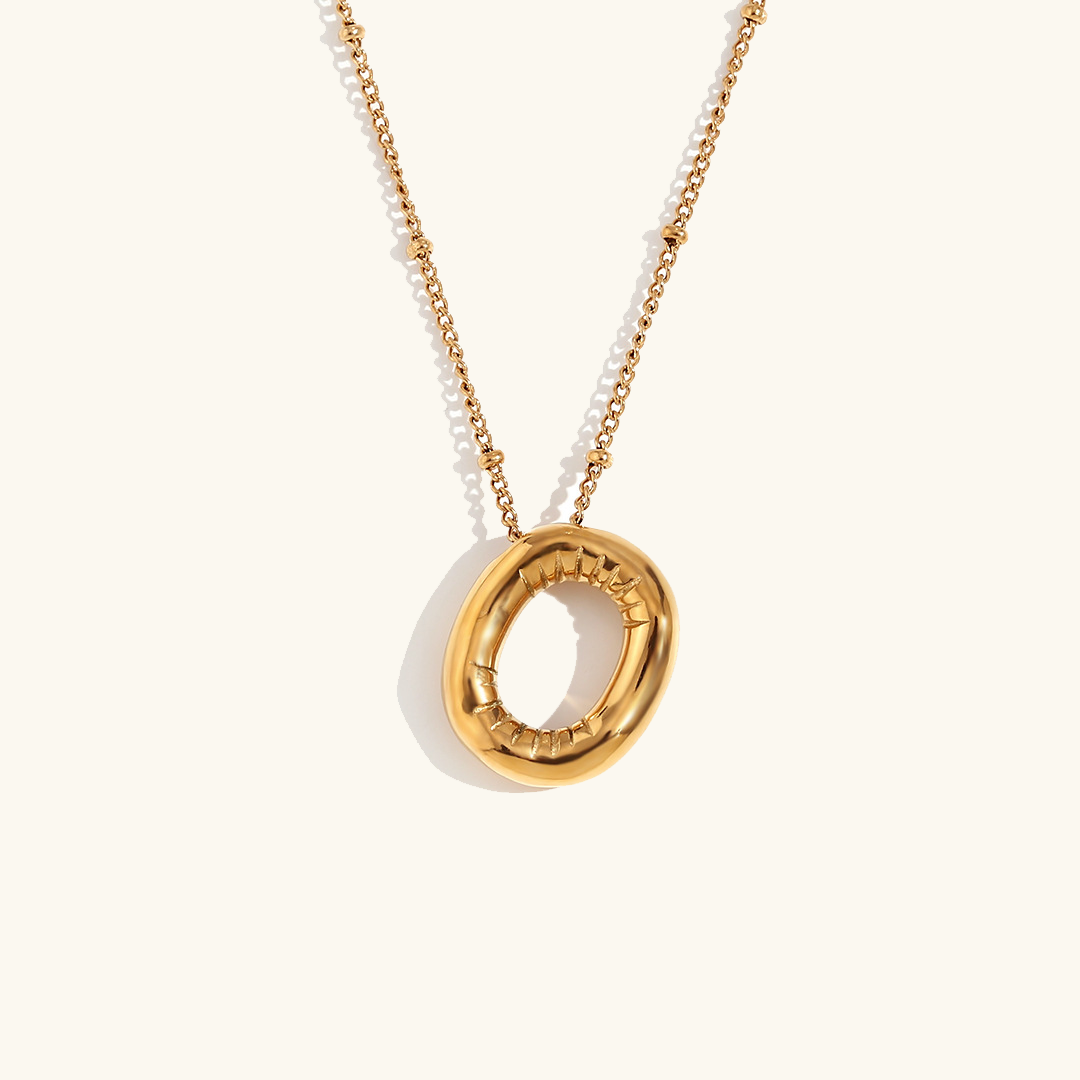 Collier initial en or Balloon