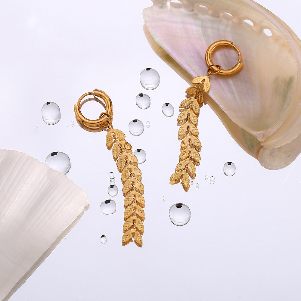 Foi - Boucles d'oreilles en forme de queue de poisson