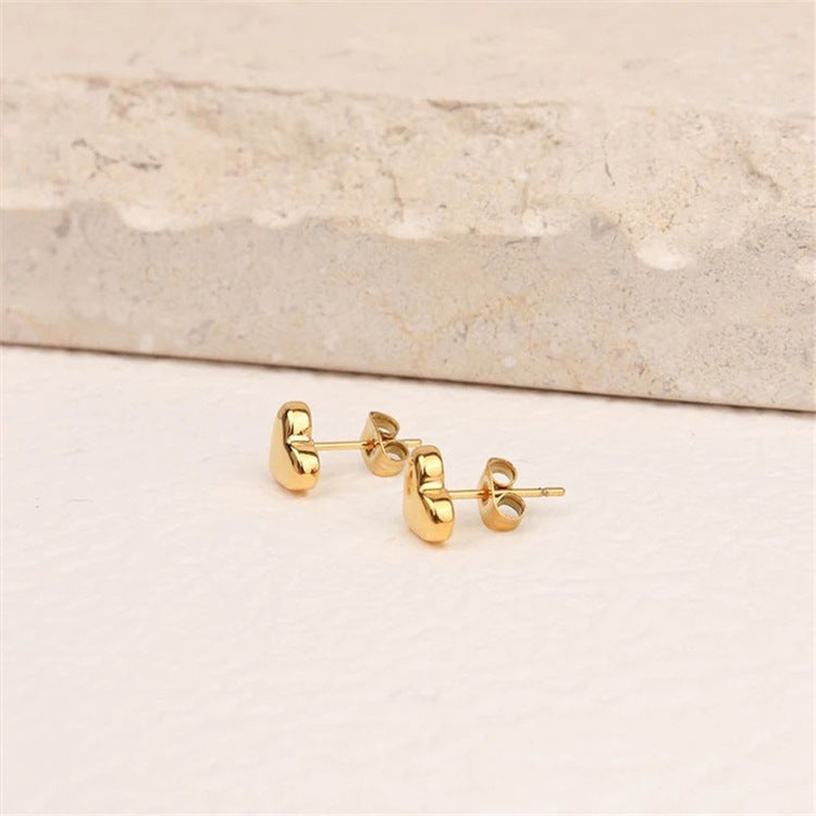 Mila – Boucles d'oreilles en cœur en or