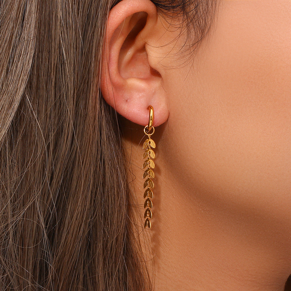 Foi - Boucles d'oreilles en forme de queue de poisson