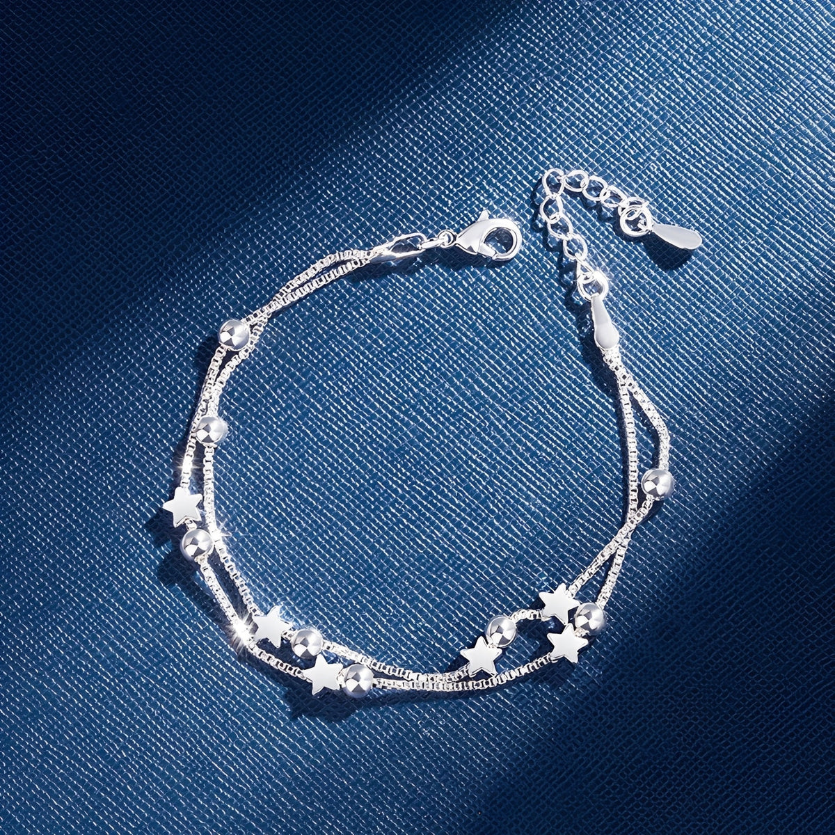 Yuna – Bracelet double cercle étoile style coréen