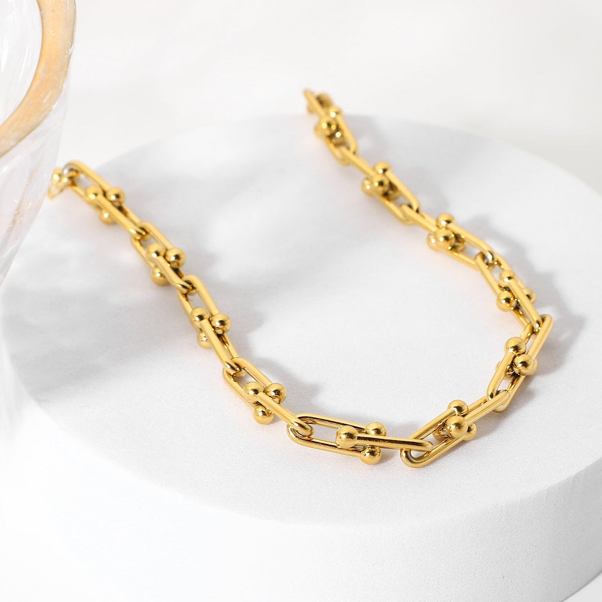 Collier en or épais en cascade