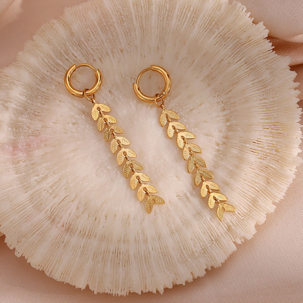 Foi - Boucles d'oreilles en forme de queue de poisson