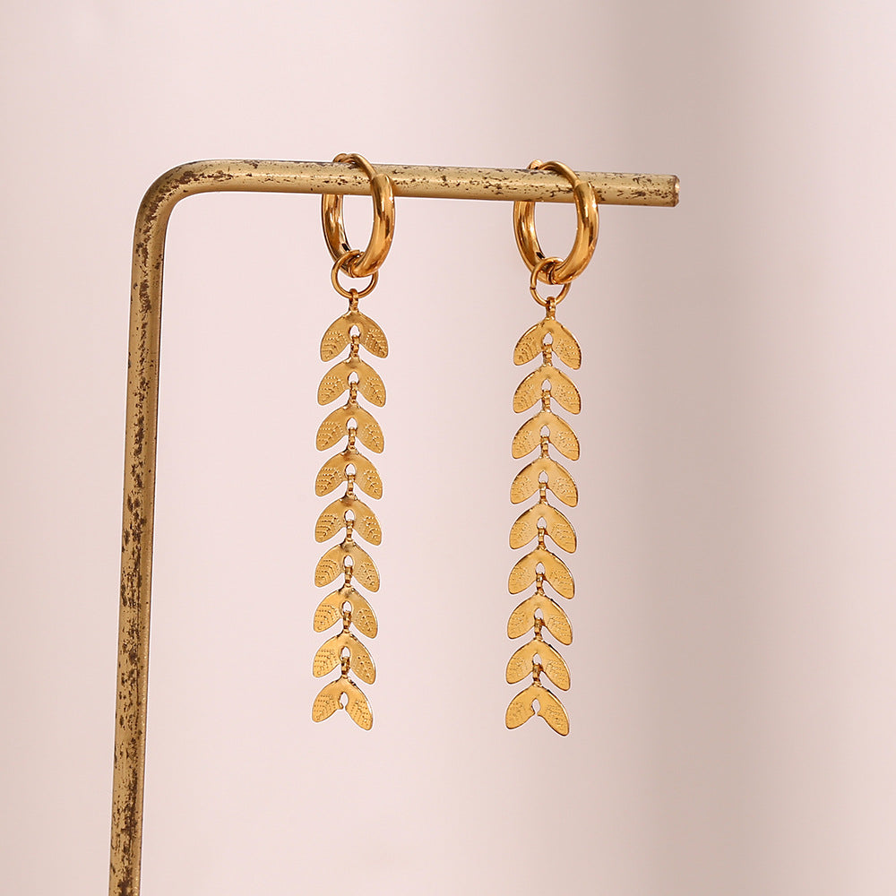 Foi - Boucles d'oreilles en forme de queue de poisson