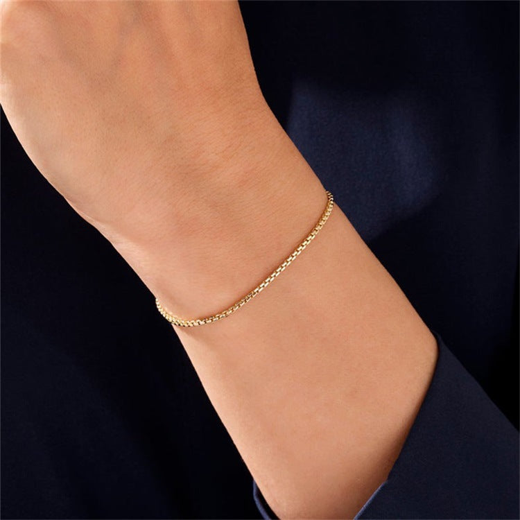Victoria - Bracelet en chaîne dorée