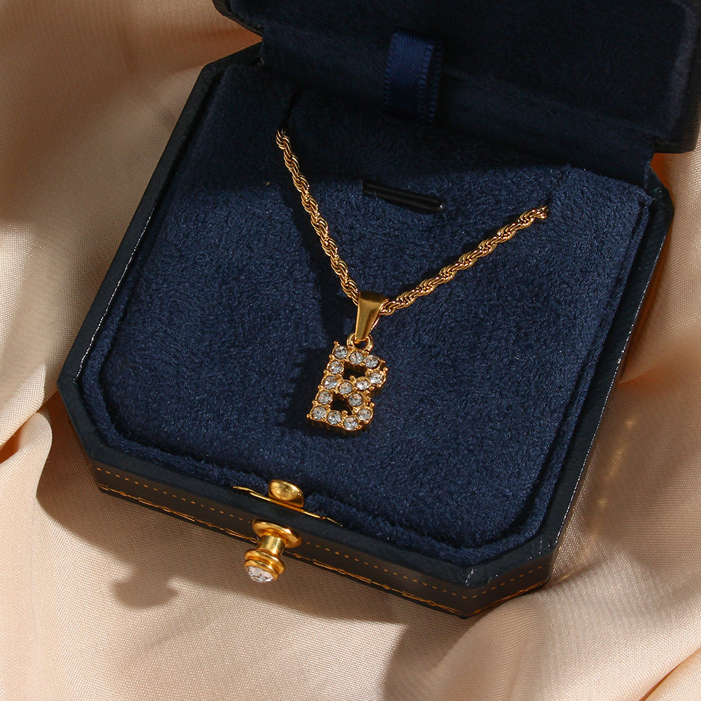 Maeve - Collier de diamants avec initiales