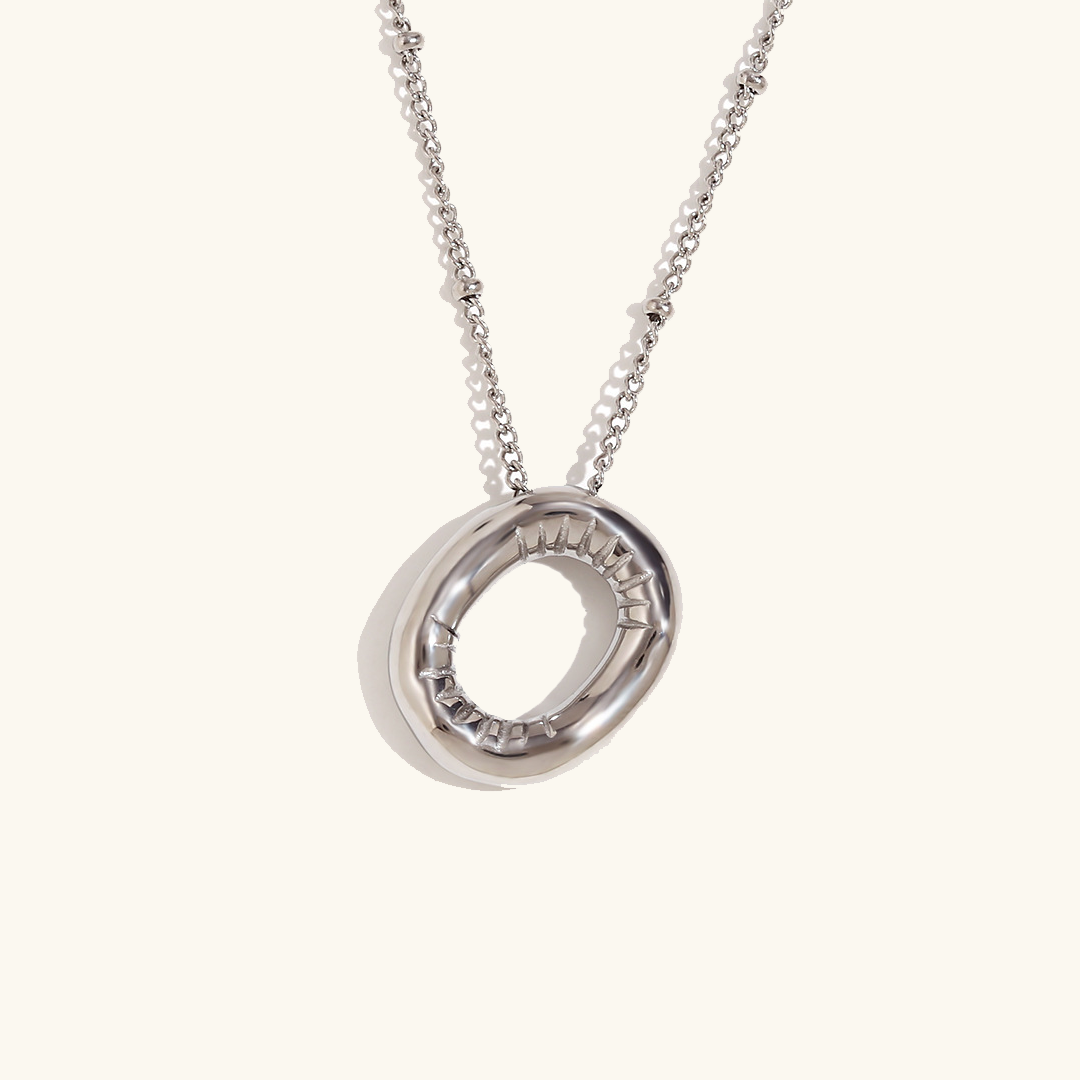Collier initial en or Balloon