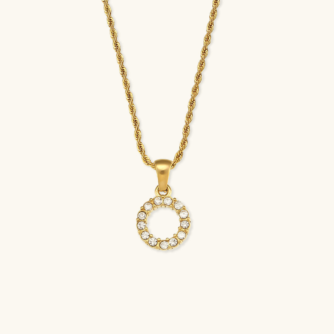 Maeve - Collier de diamants avec initiales