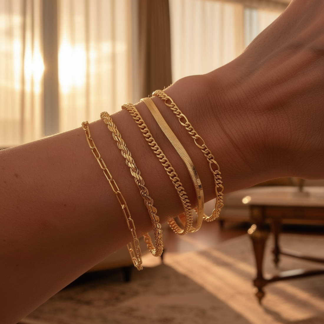Elara – Ensemble de bracelets de style minimaliste pour femmes