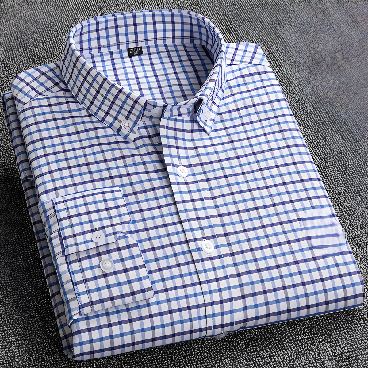 Jezriel - Chemise à carreaux élégante à manches longues pour homme