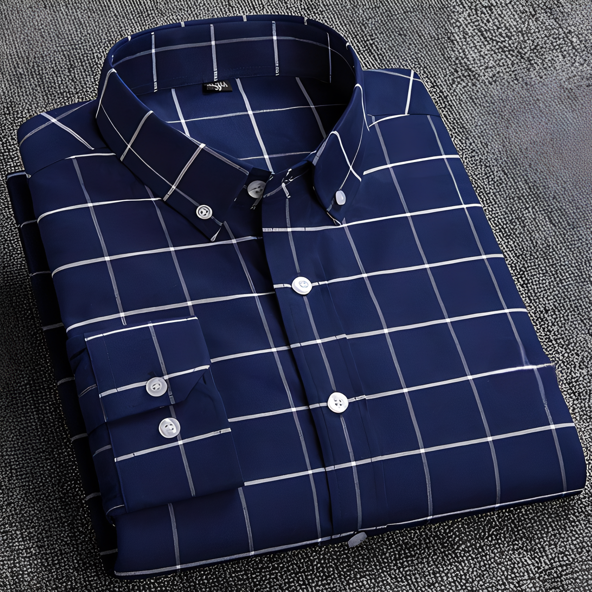 Jezriel - Chemise à carreaux élégante à manches longues pour homme