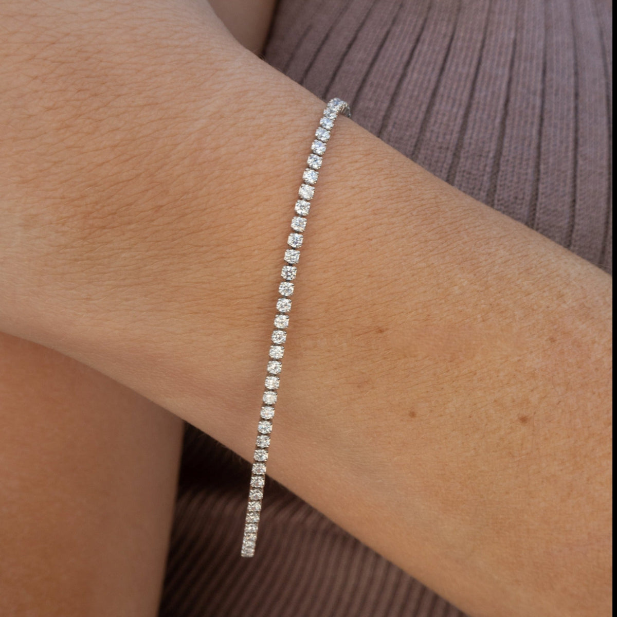 Bracelet de tennis mini cristal