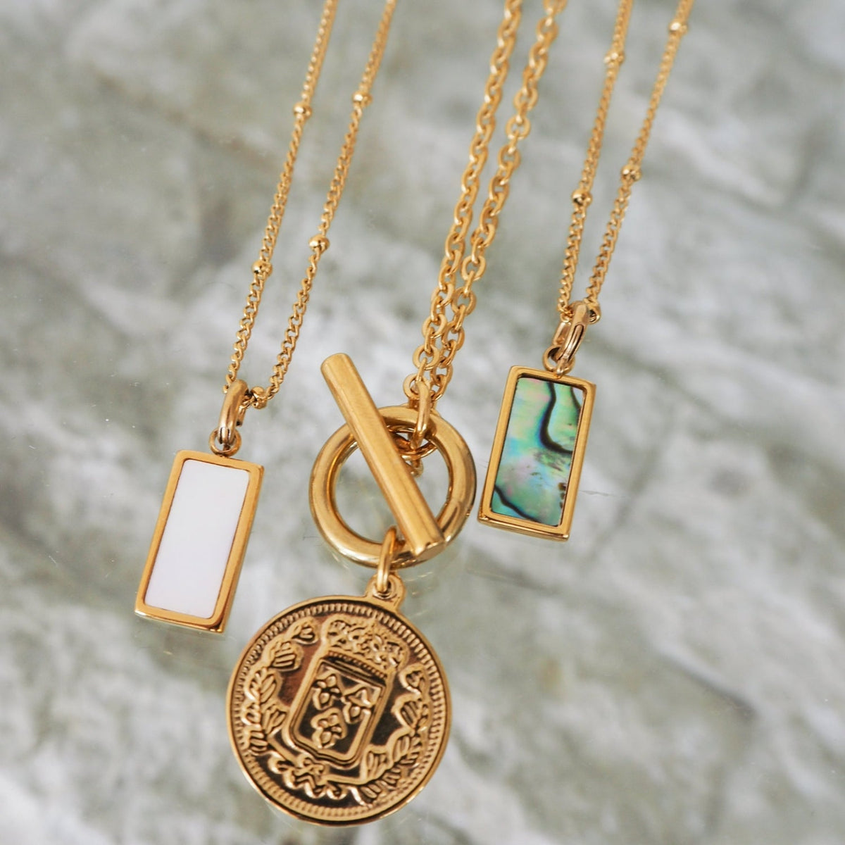 Havanna - collier de pièces avec fermoir à levier
