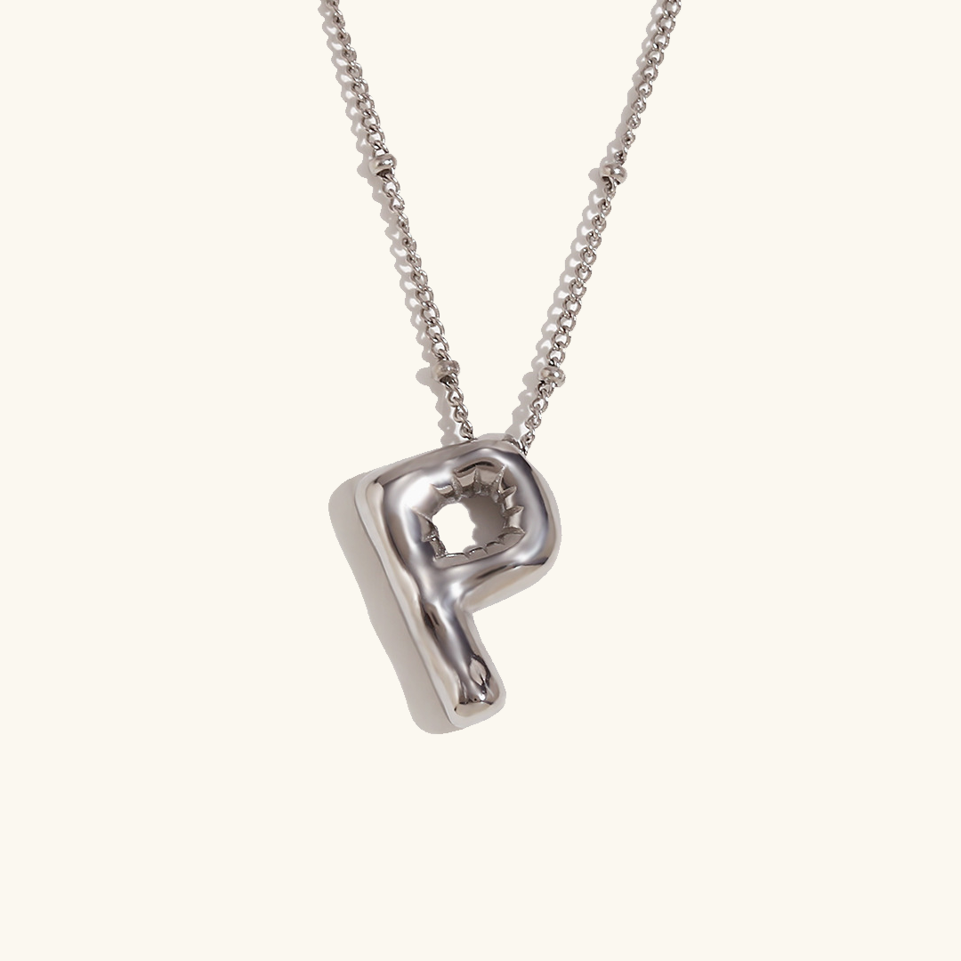 Collier initial en or Balloon